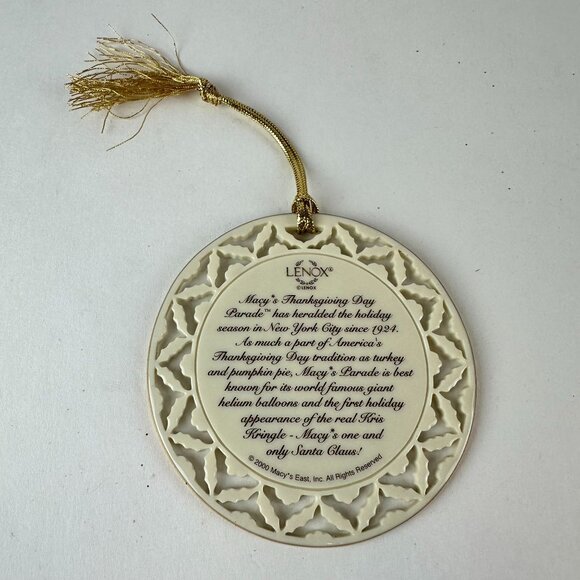 Macys Thanksgiving Day Parade Ornament By Lenox - Picture 3 of 5